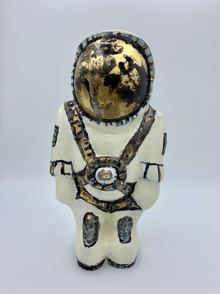 Astronaut in Ceramic 10 inches - Fidra Fine Art